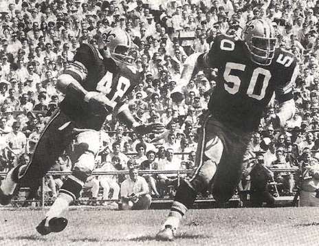 Andy Livingston and Jake Kupp of the 1969 New Orleans Saints