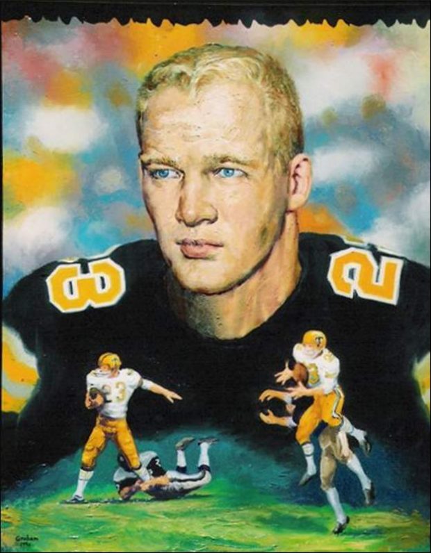 A portrait of New Orleans Saints player Dave Whitsell