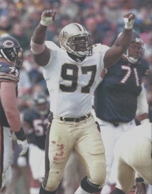 La’ Roi Glover of the New Orleans Saints during the 2000 NFL Season