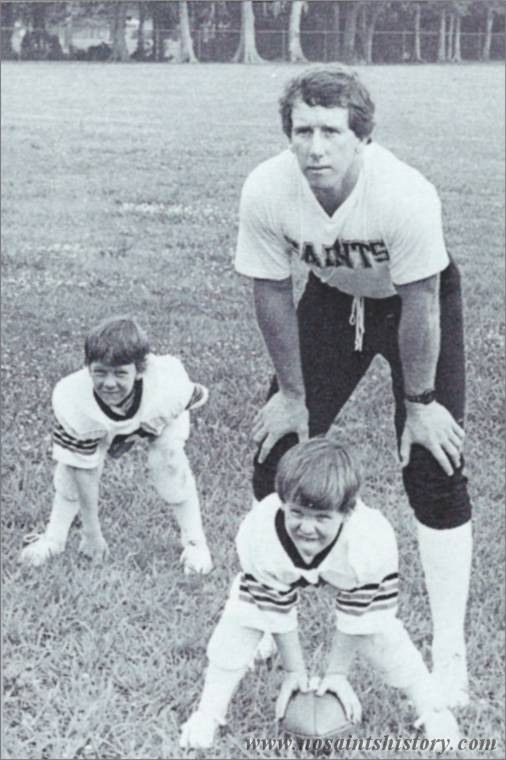 Archie Manning with Peyton and Cooper as Children