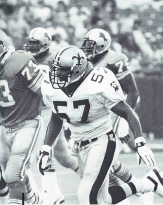 New Orleans Saints Linebacker Rickey Jackson in 1988