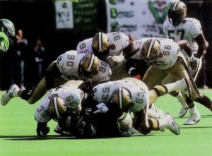 New Orleans Saints Defense stops the Eagles in 1991