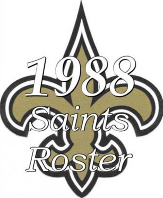 New Orleans Saints Roster 1988 Icon