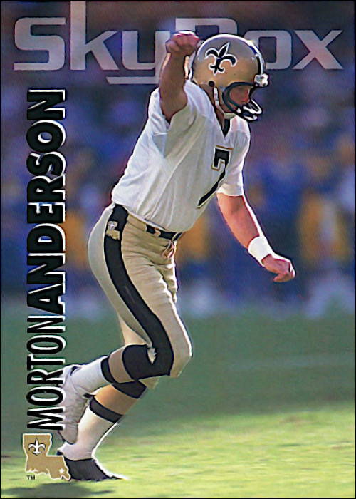 Morton Andersen 1993 New Orleans Saints Skybox Impact Football Card #207