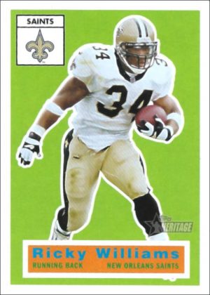 Ricky Williams 2001 New Orleans Saints Topps Heritage Football Card #28