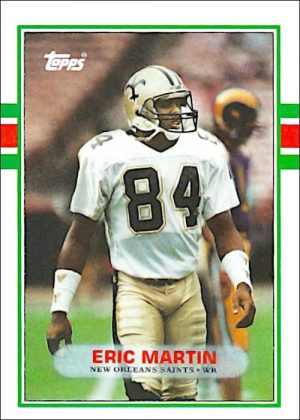 Eric Martin 1989 New Orleans Saints 1989 Topps Football Card #164