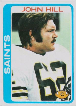 John Hill 1978 New Orleans Saints Topps Football Card #296