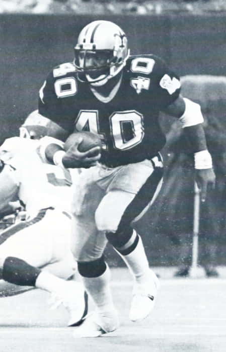 New Orleans Saints Rookie Dalton Hilliard in 1986