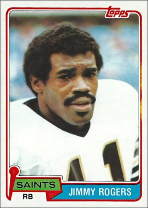 Jimmy Rogers 1981 New Orleans Saints Topps Football Card #236
