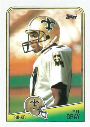 Mel Gray 1988 New Orleans Saints Topps Football Card #63