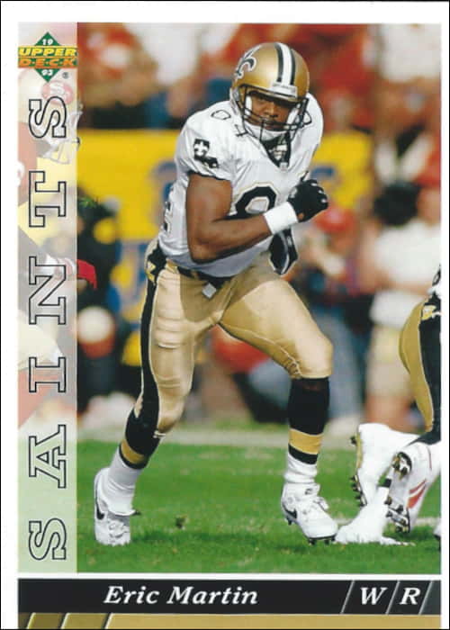 Eric Martin 1993 New Orleans Saints Upper Deck NFL Football Card #281
