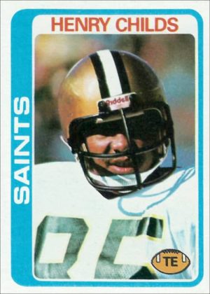 Henry Childs 1978 New Orleans Saints Topps Football Trading Card #463