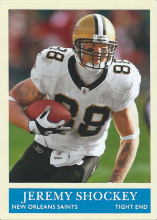 Jeremy Shockey 2009 New Orleans Saints Philadelphia Company Football Trading Card #123