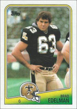 Brad Edelman 1988 New Orleans Saints Topps Football Card #60